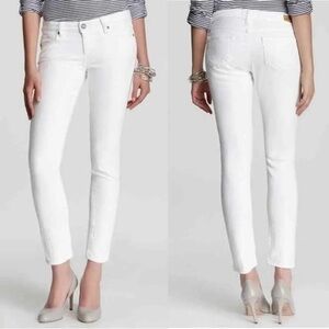 Paige Skyline Ankle Peg in Optic White